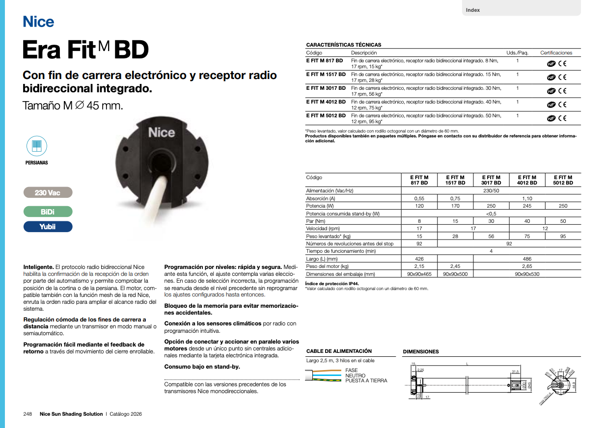 Ficha técnica Era Fit