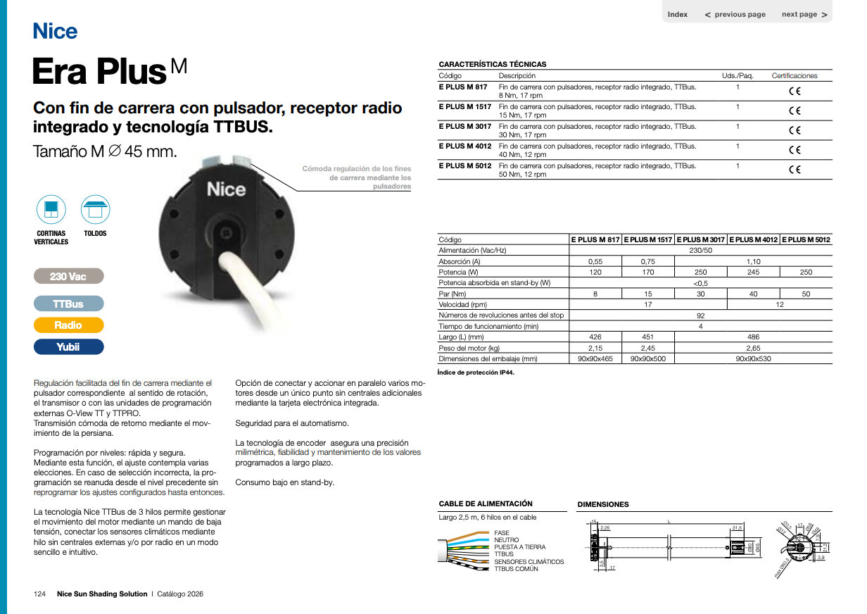 Ficha técnica Era Plus M