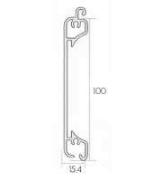 Lama de extrusión C100 plana detalle técnico
